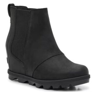 Sorel Joan Rhapsody Wedge Chelsea Leather Snow Boot Size 7.5